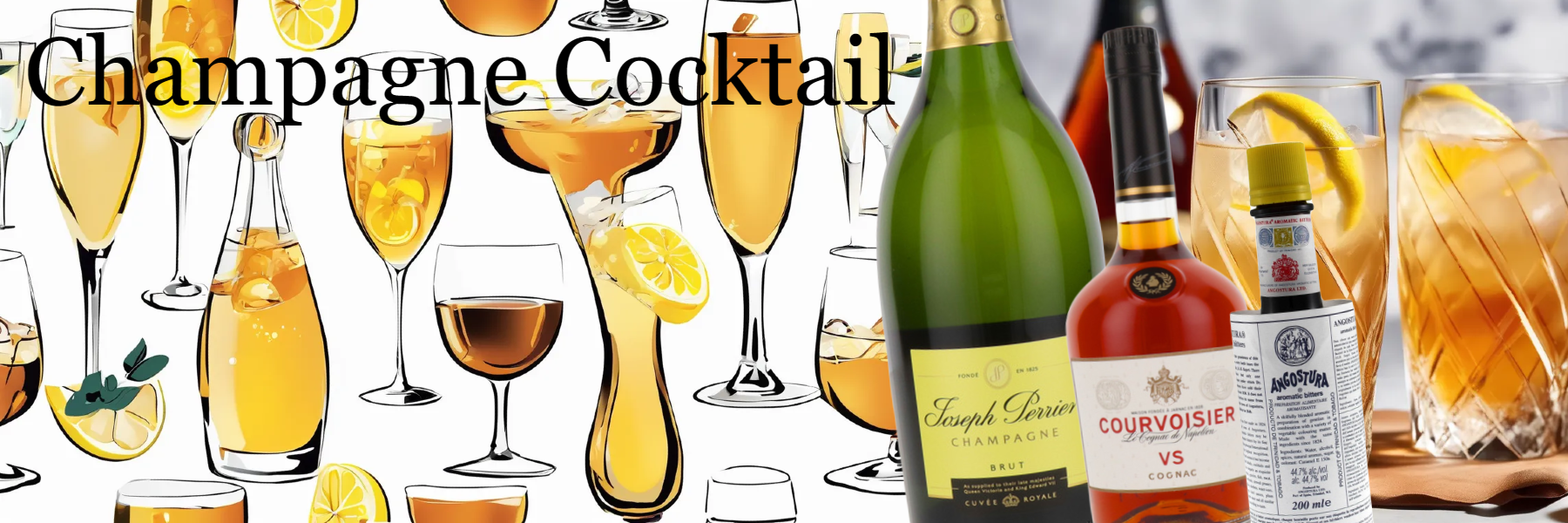 The Champagne Cocktail with Joseph Perrier Champagne